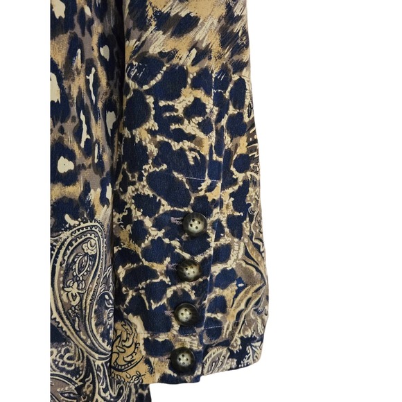 Jacqueline Ferrar Vintage 80's 100% Silk Tunic Blouse Size 12 - Picture 3 of 9